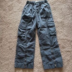Abercrombie Garment-dyed Cargo Pants with Ankle Zips